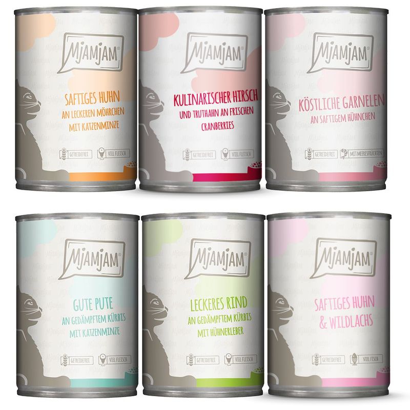 Probierpaket MjAMjAM 6 x 400 g zu TOP-Preisen