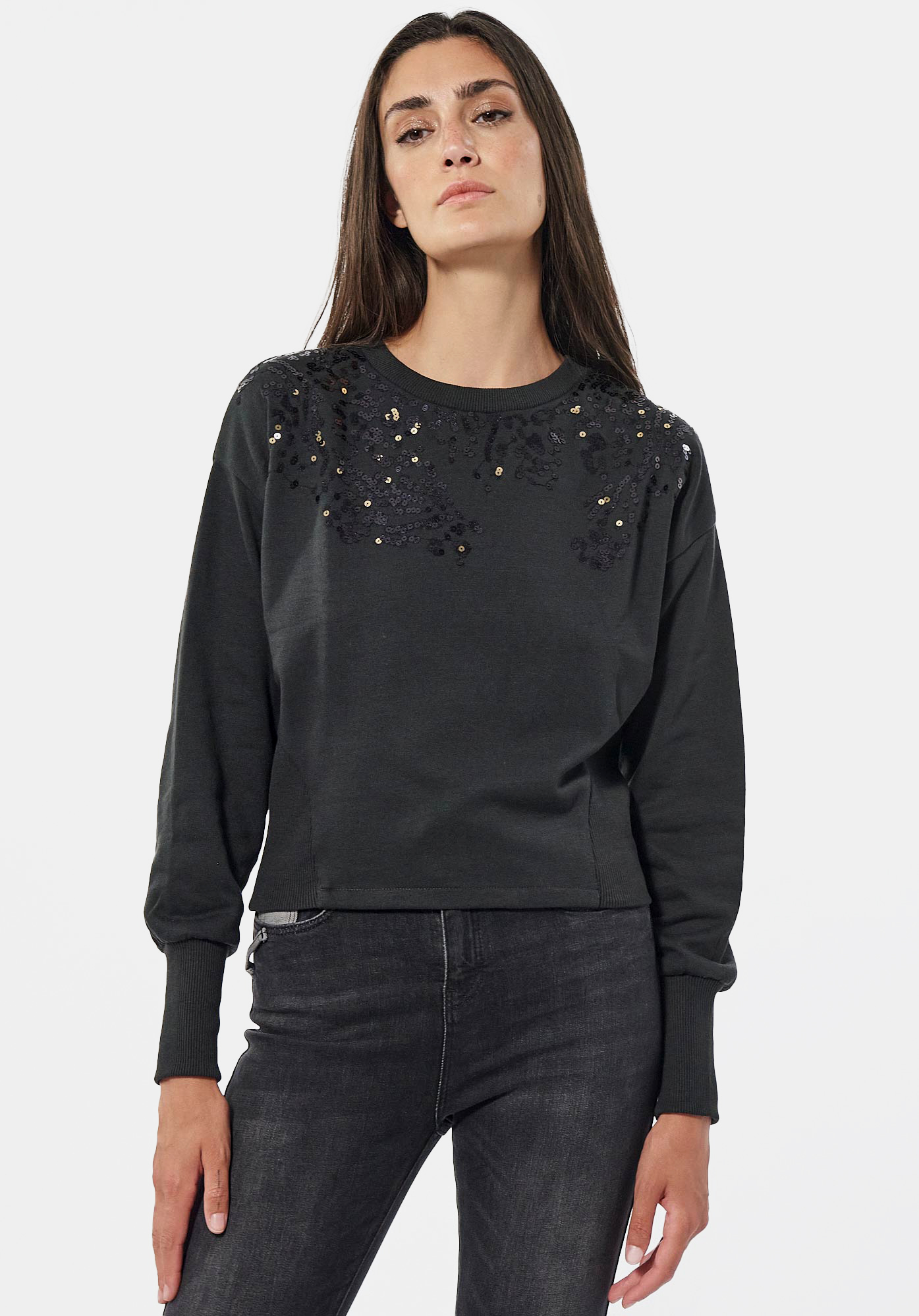 FRAIZ  Pull gris foncé Femme
