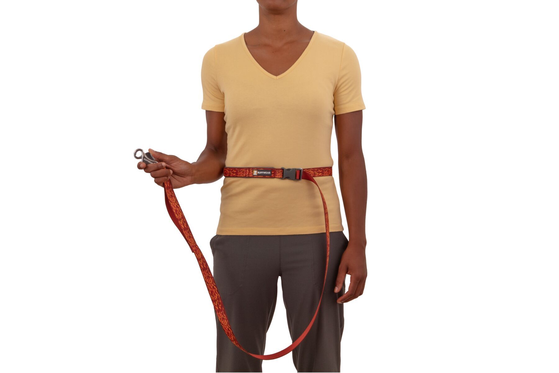 Ruffwear Hundeleinen Ruffwear Flat Out™ Leine rot/ gelb