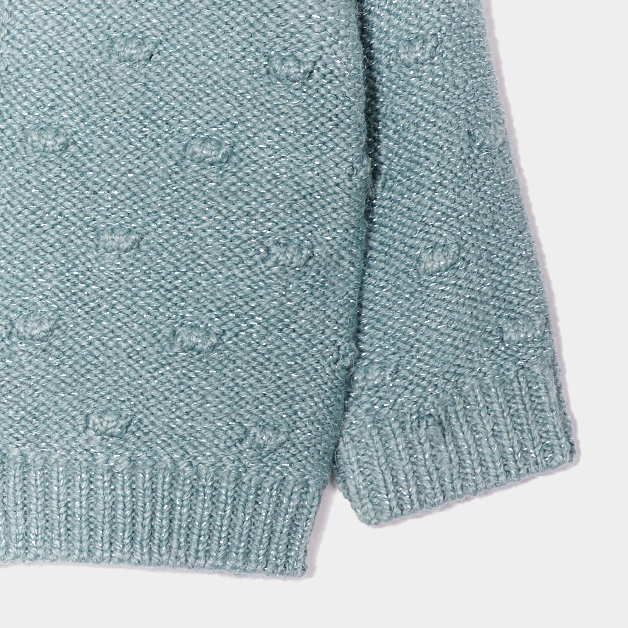 Gilet boutonné col rond Creeks bleu gris bébé fille | La Halle