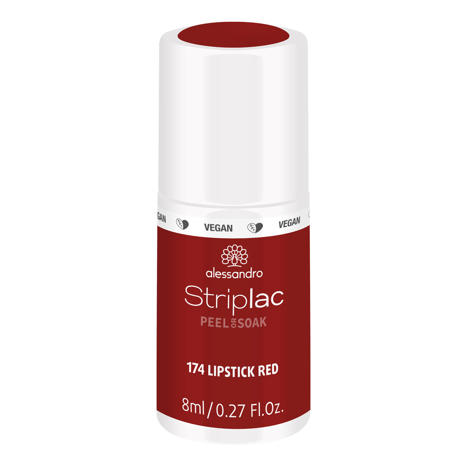 Alessandro Striplac Peel or Soak Vernis Semi-permanent - 174 Lipstick Red