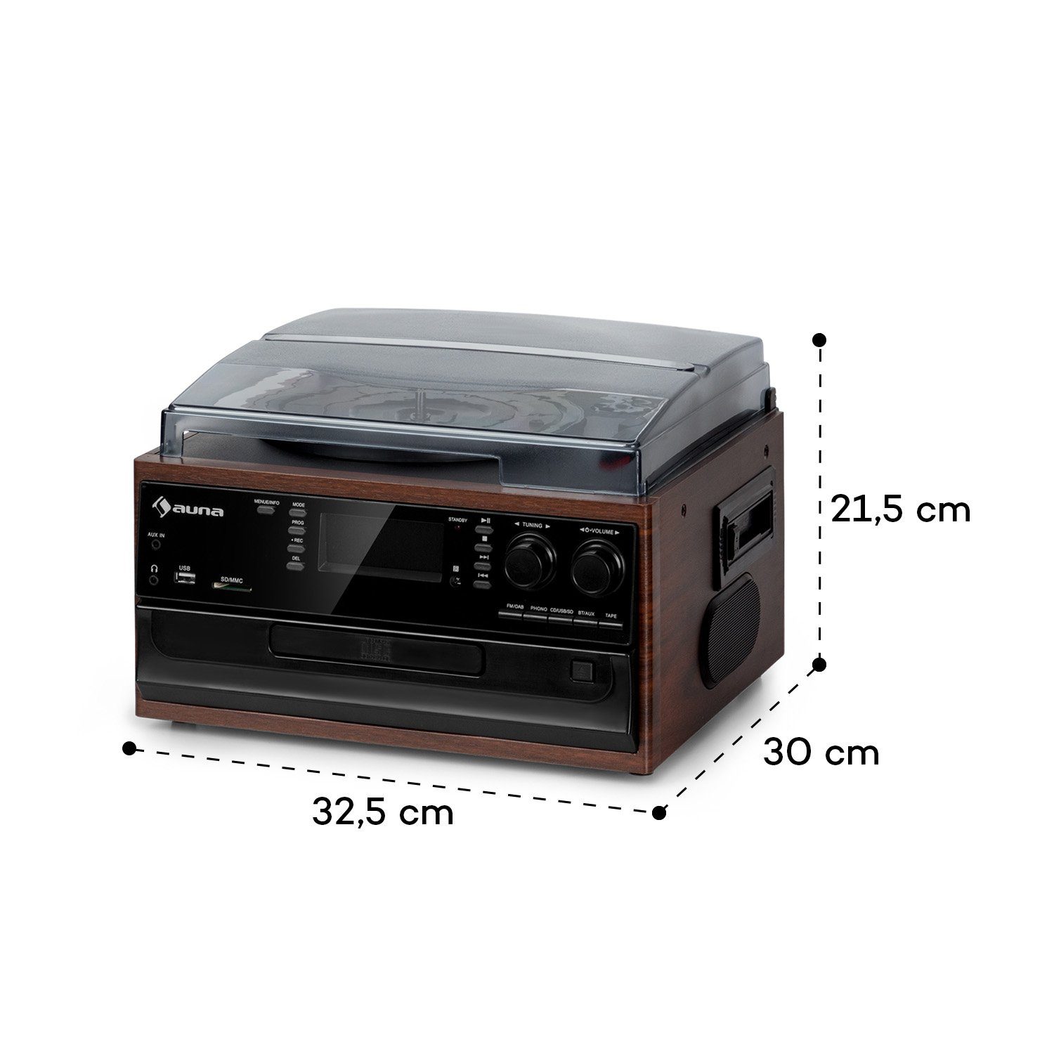 Auna Oakland DAB Stereoanlage (FM und DAB+ Radiotuner)