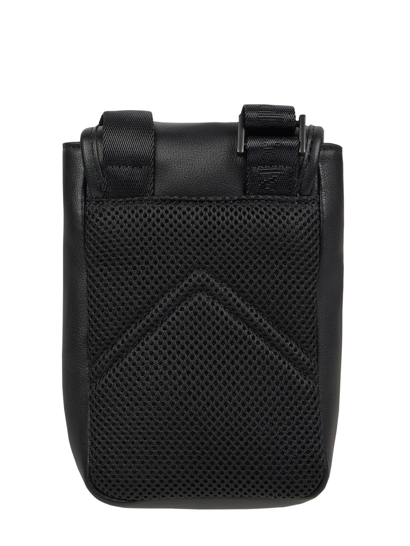 Camera Bag in Leder-Optik in schwarz