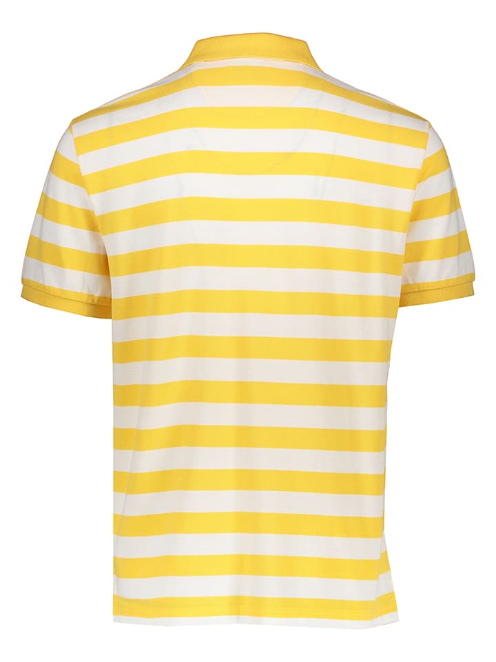 Gant Poloshirt in Gelb/ Weiß günstig kaufen