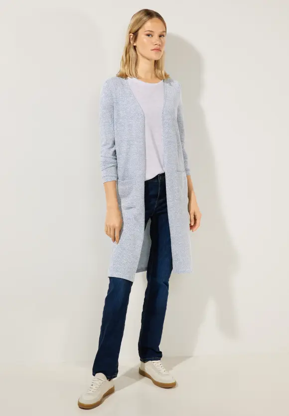 Street One Lange Strickjacke in Melange