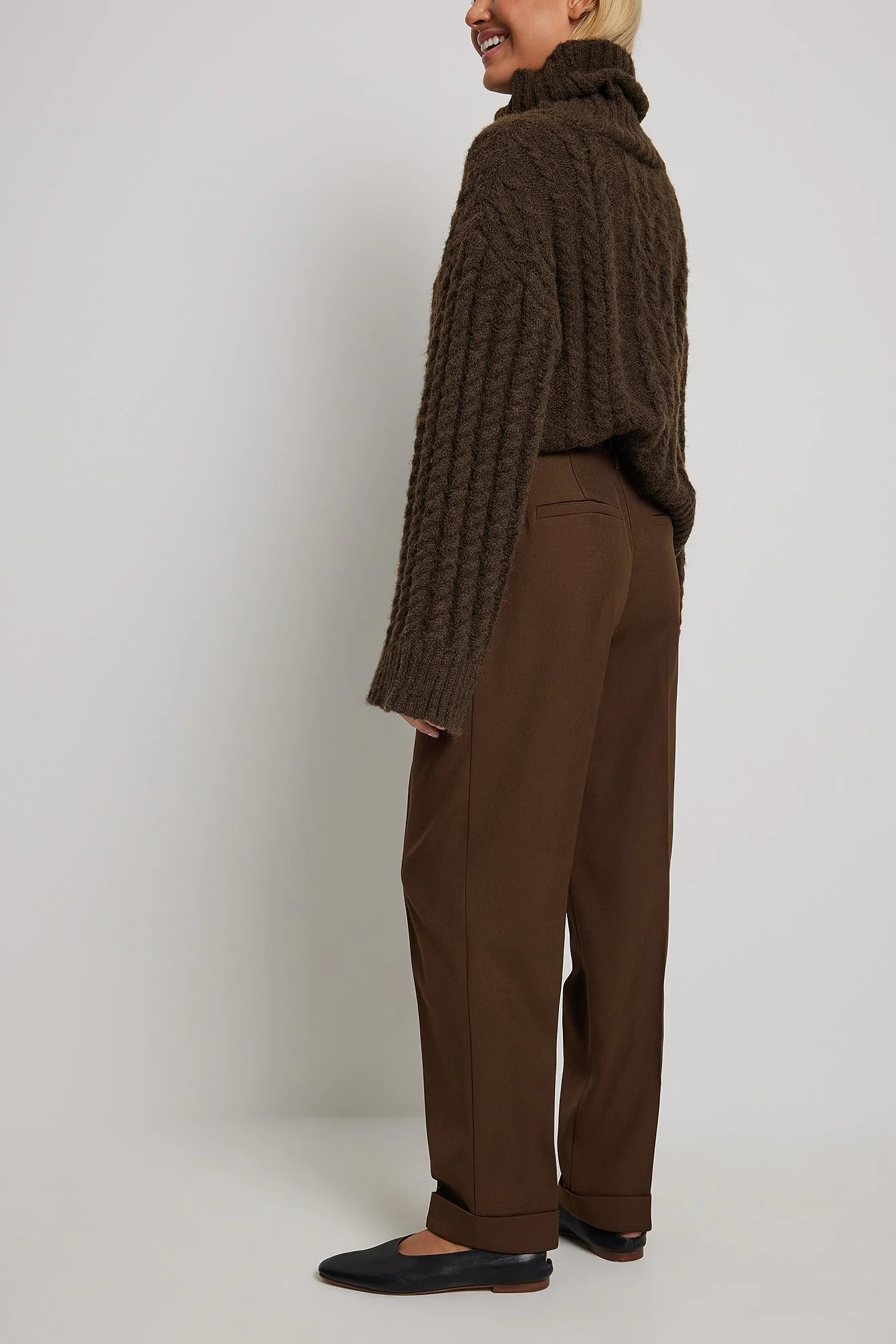 Tailored Fold Up Anzughose