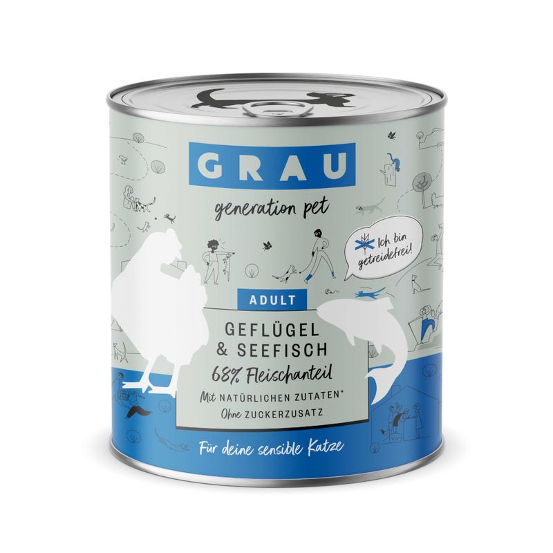 Sparpaket GRAU Adult Getreidefrei 12 x 800 g