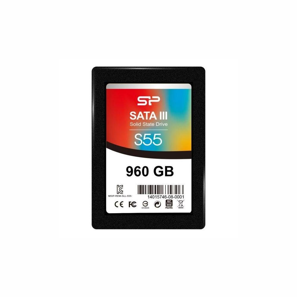 SILICON POWER Festplatte Silicon Power S55 25 SSD 960 GB 7 mm Sata III interne Gaming-SSD
