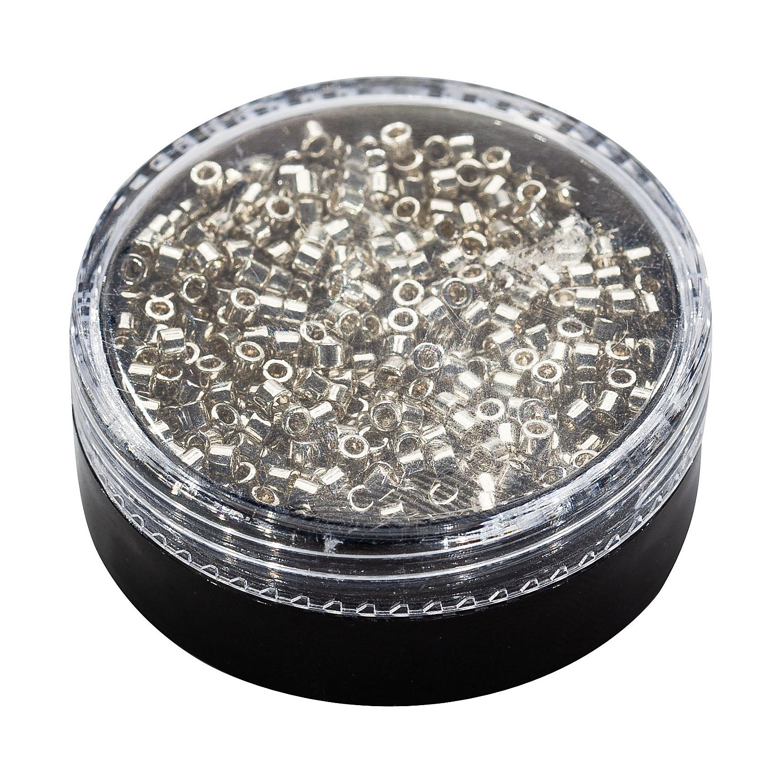 Miyuki-Perlen, silber-metallic, 2,2 mm Ø, 4 g