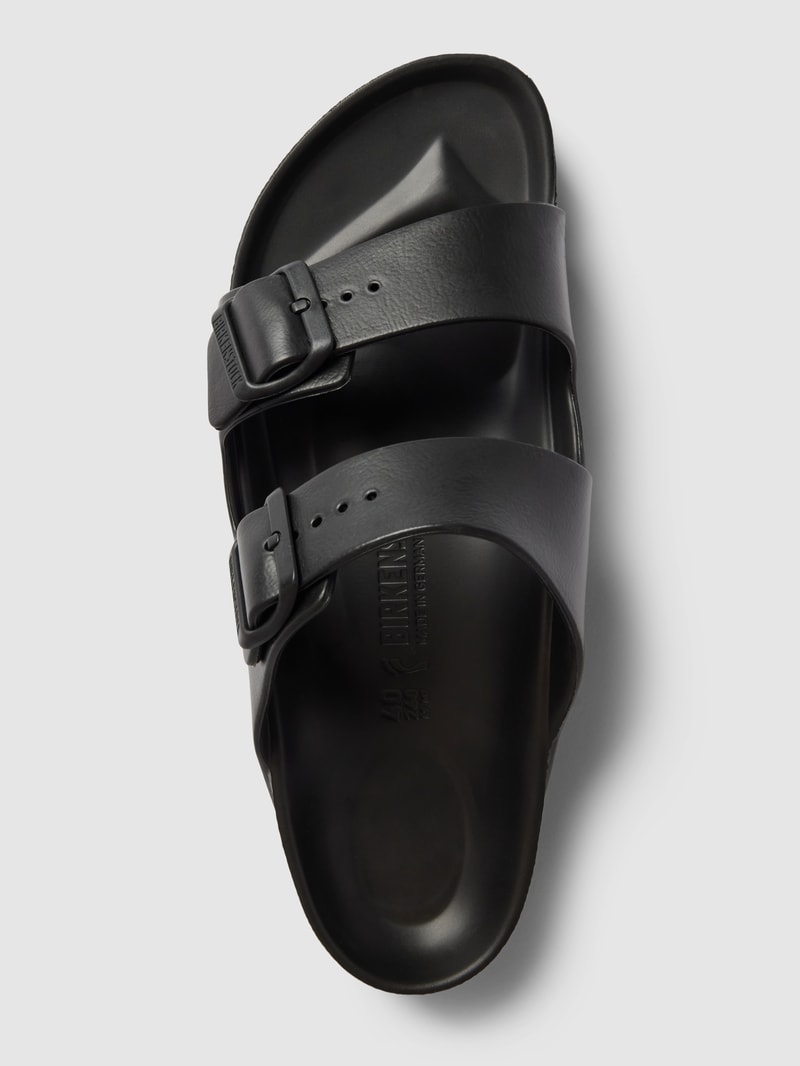 Sandalen mit Dornschließe Modell 'EVA' in schwarz