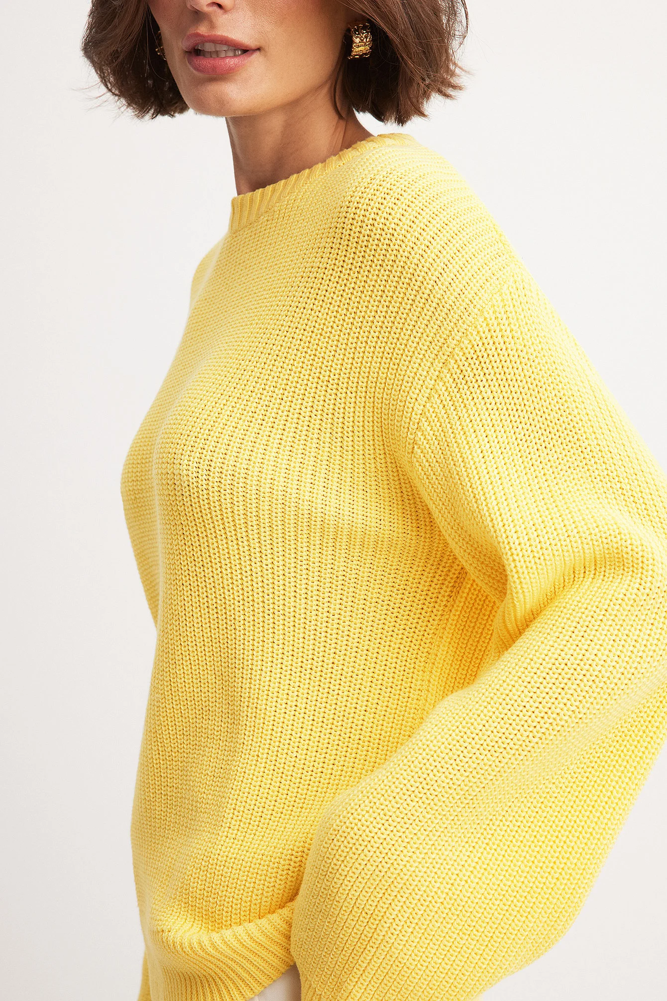 Strickpullover mit Rundhalsausschnitt