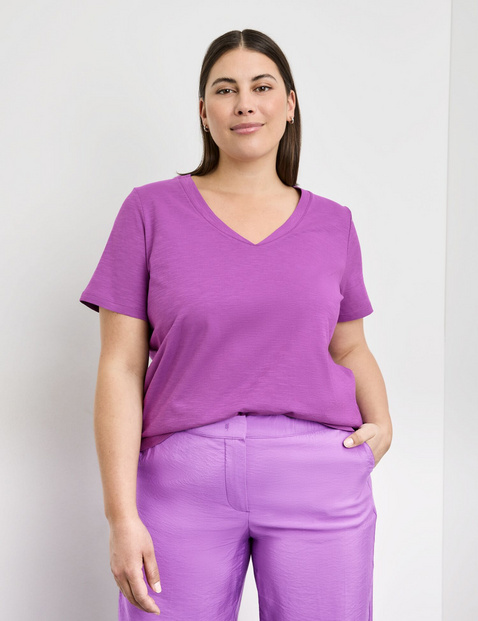 V-Shirt aus Bio-Baumwolle