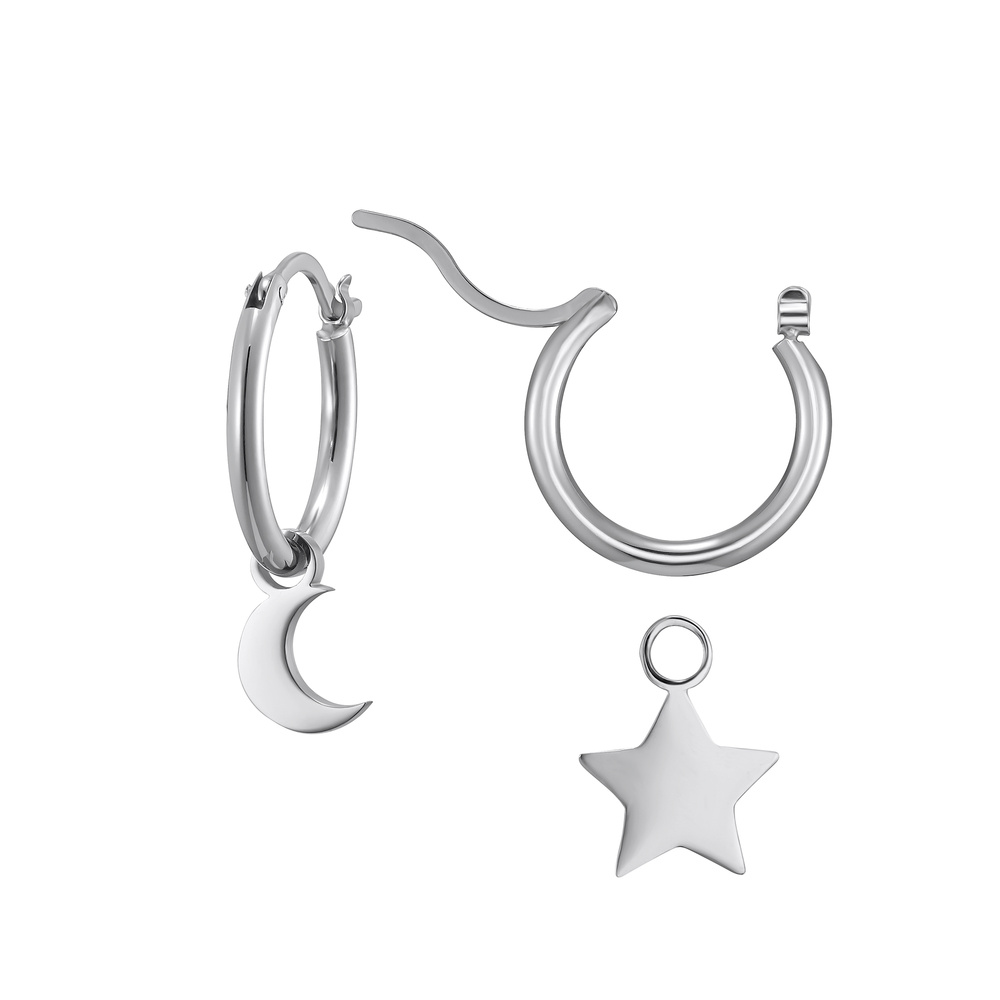 Heideman Boucles d'oreilles Lune & Étoile Boucles d'oreilles