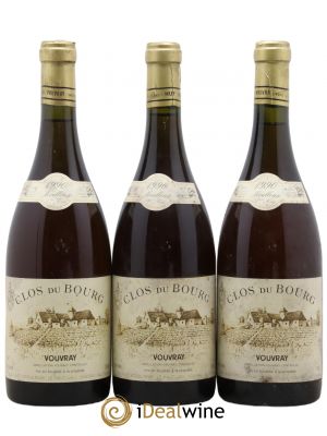 Vouvray Clos du Bourg Moelleux 1ère trie Domaine Huet  1990 - Lot de 3 Bouteilles