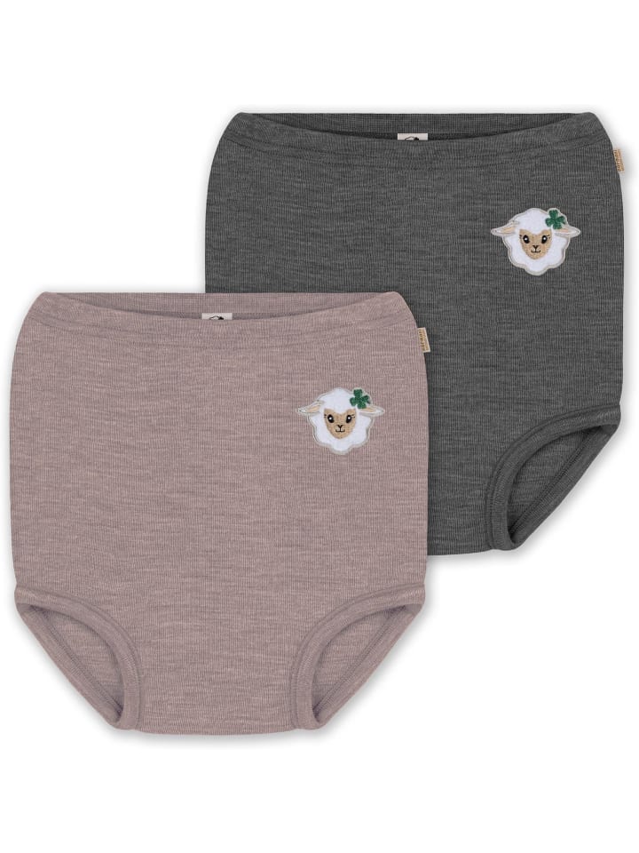 Normani Outdoor Sports 2er Pack Baby Merino Windelhose Tokoroa in Anthrazit/Rosa günstig kaufen