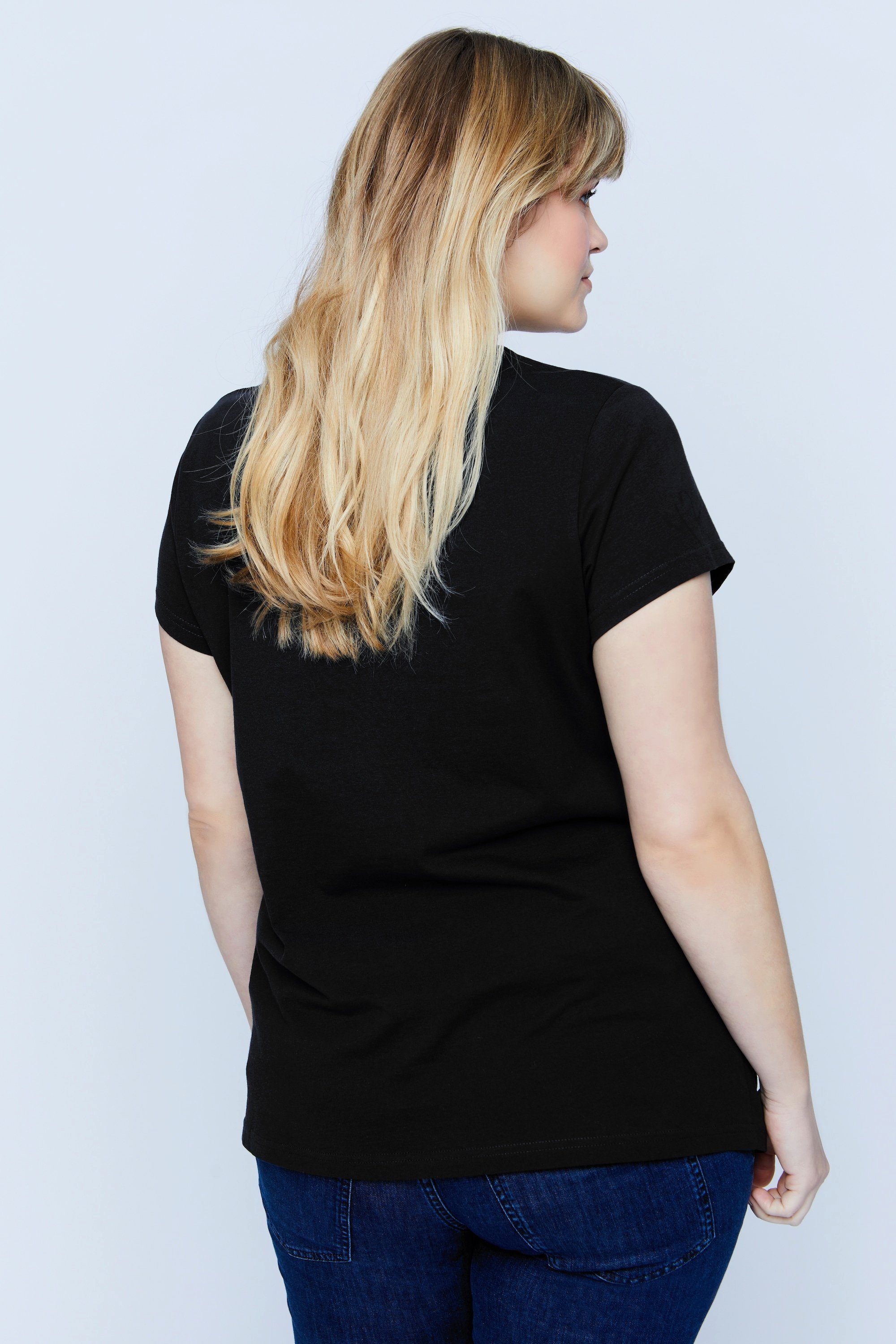 Ulla Popken Umstandsshirt Bellieva T-Shirt 2er-Pack Umstandsmode Rundhals (2-tlg)