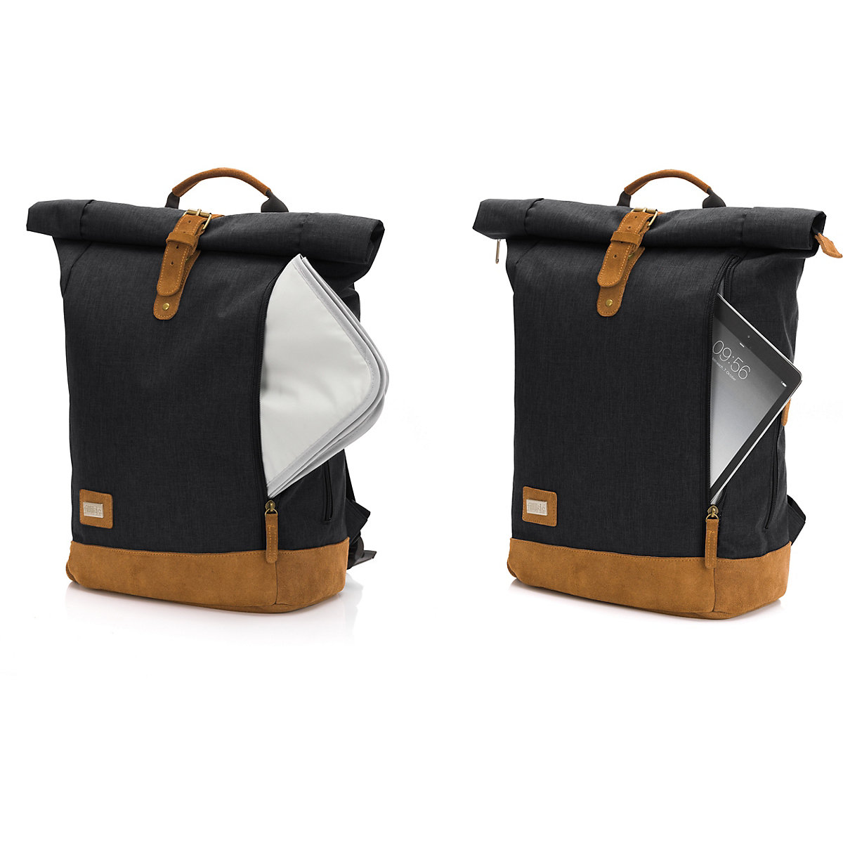 Wickelrucksack Berlin, schwarz