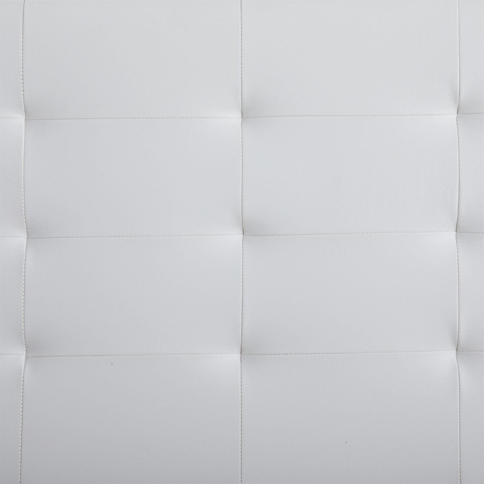 CARO-Möbel Polsterbett LIVERPOOL, Polsterbett Einzelbett Bettgestell Designbett 90x200 cm Lattenrost in