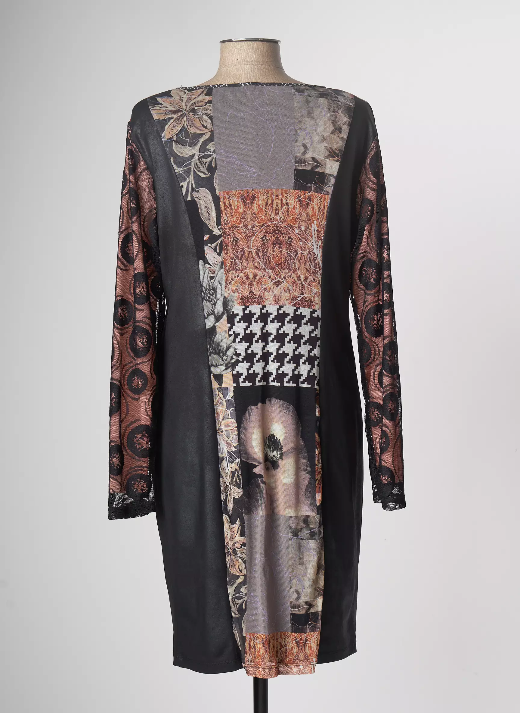 Pause Cafe Robes Mi Longues Femme couleur noir