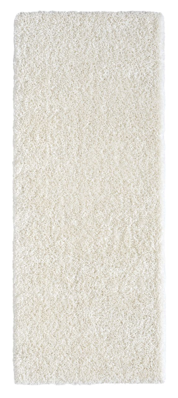 MyFlair Teppich Elodie, 80cm x 200cm, Farbe Weiß, rechteckig, Florhöhe 37mm