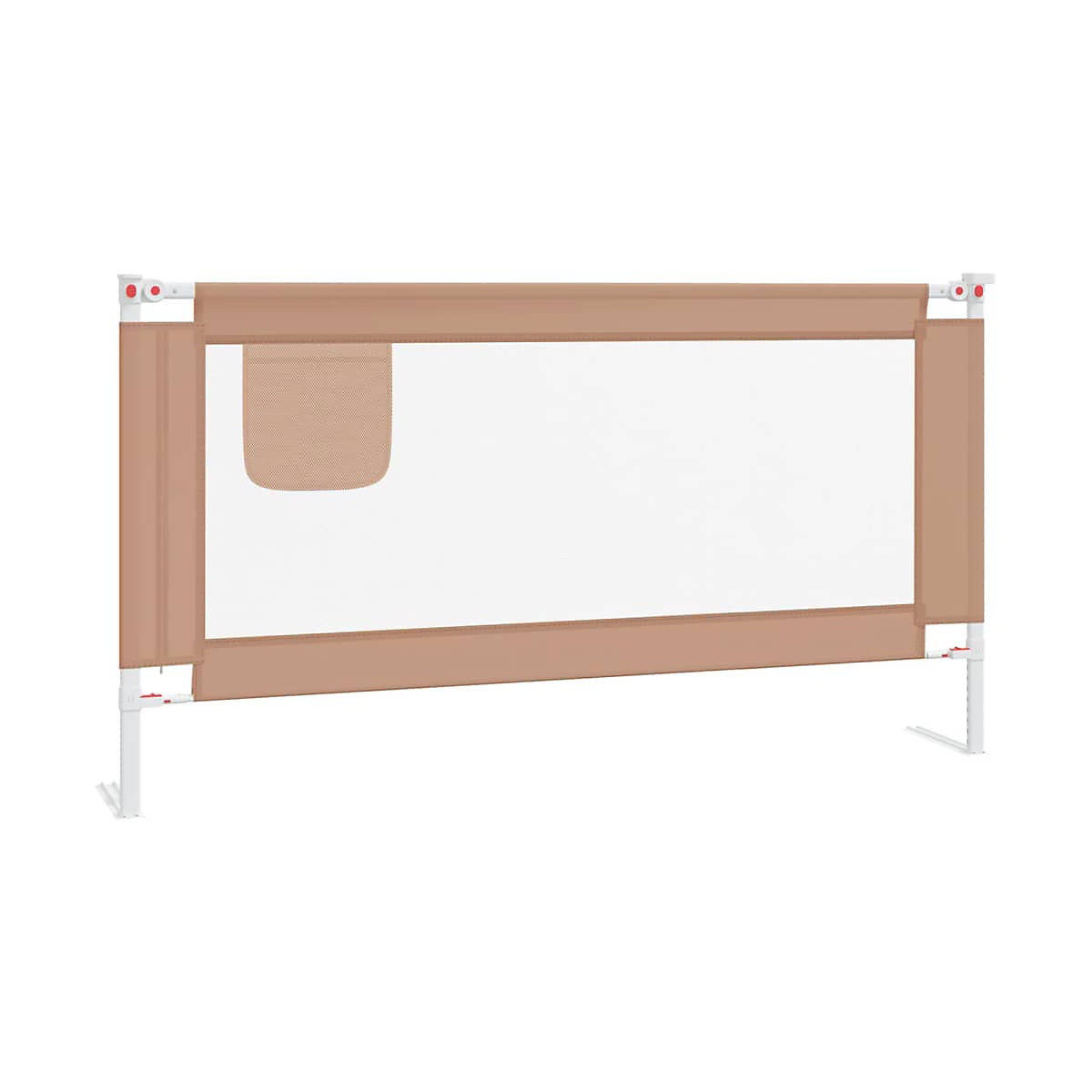 Kleinkind-Bettschutzgitter Taupe 160x25 cm Stoff