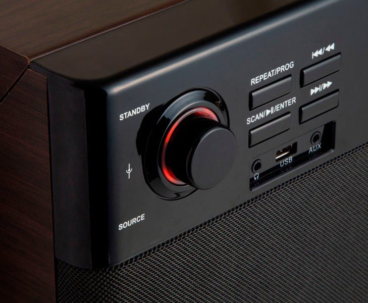 Technaxx DAB+ Bluetooth LP-Player TX-137 Multifunktionsspieler (Riemenantrieb, Bluetooth)