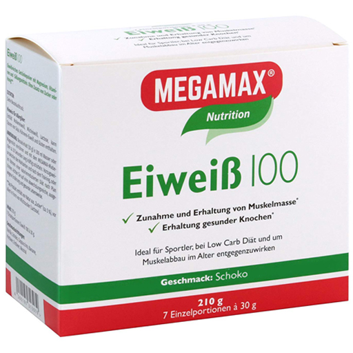 EIWEISS 100 Schoko Megamax Pulver  7X30 g  Pulver