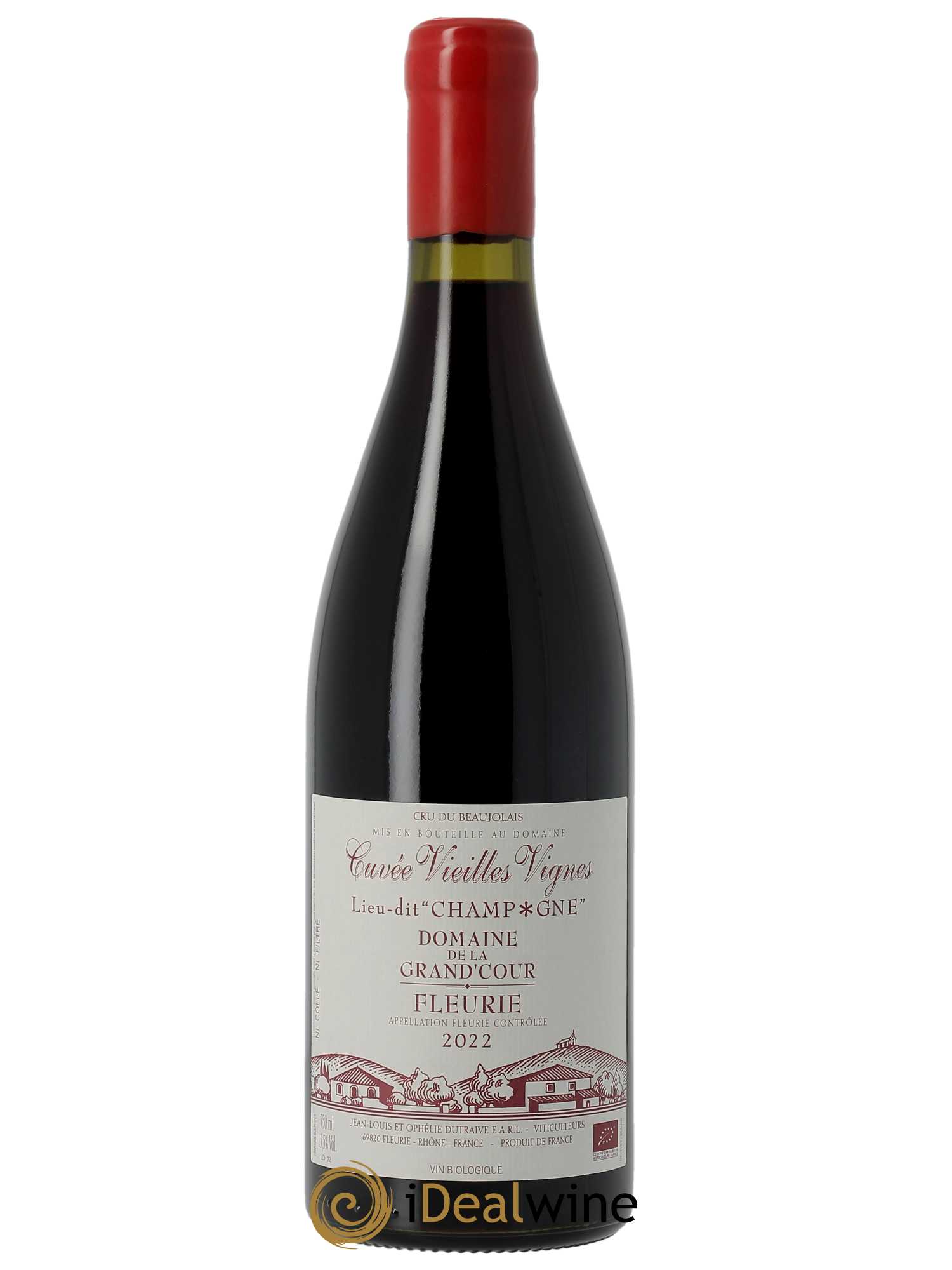 Fleurie Champagne - Cuvée Vieilles Vignes Grand'cour (Domaine de la) - Jean-Louis Dutraive  2022 - Lot de 1 Bouteille