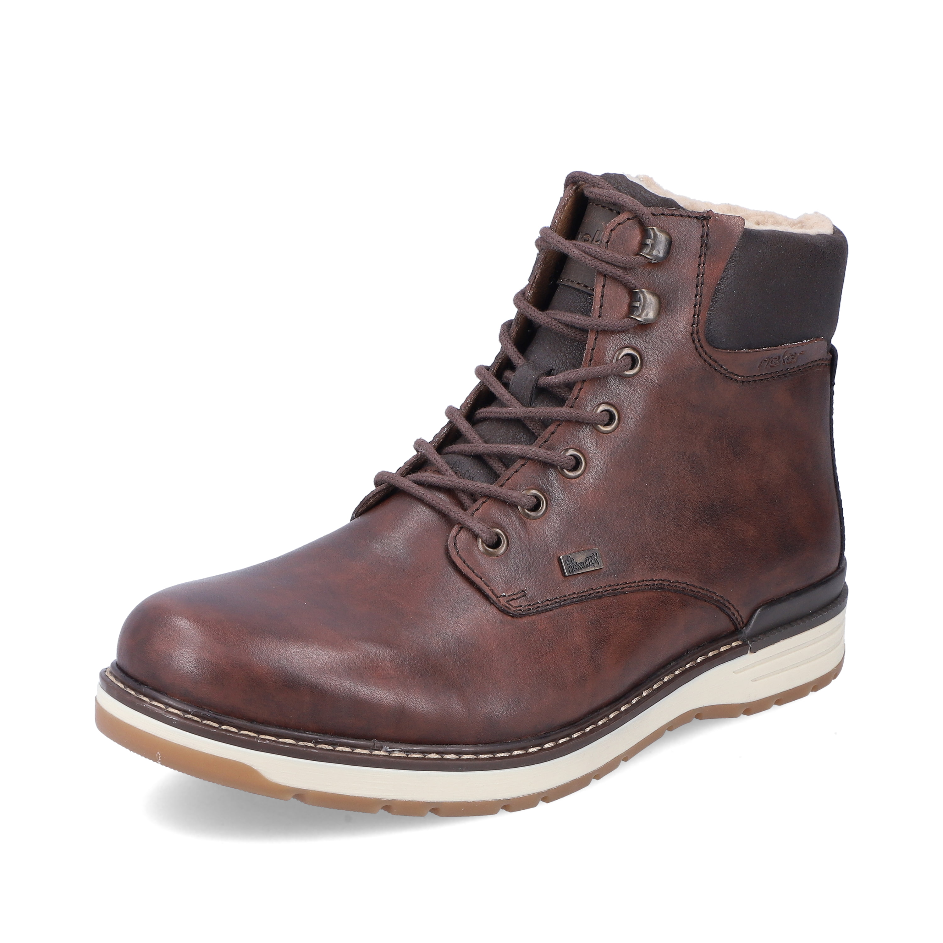 Rieker Herren Schnürstiefel nussbraun