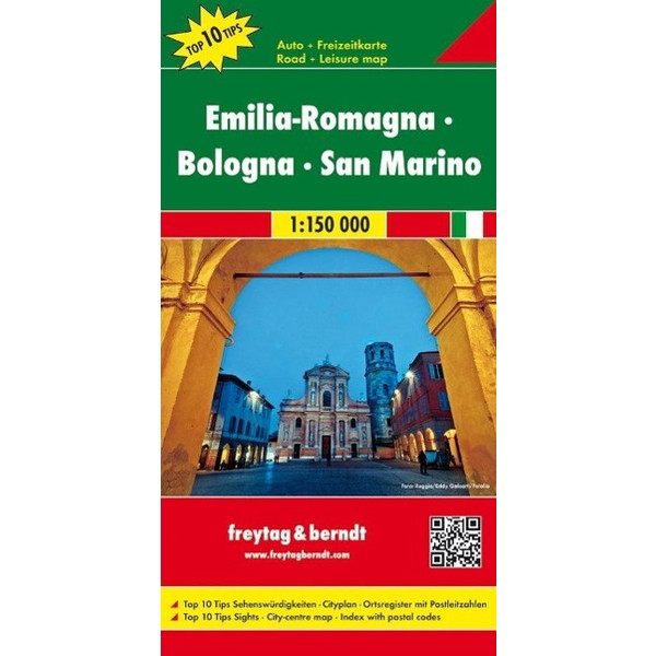 Emilia - Romagna - Bologna 1 : 150 000 - Straßenkarte