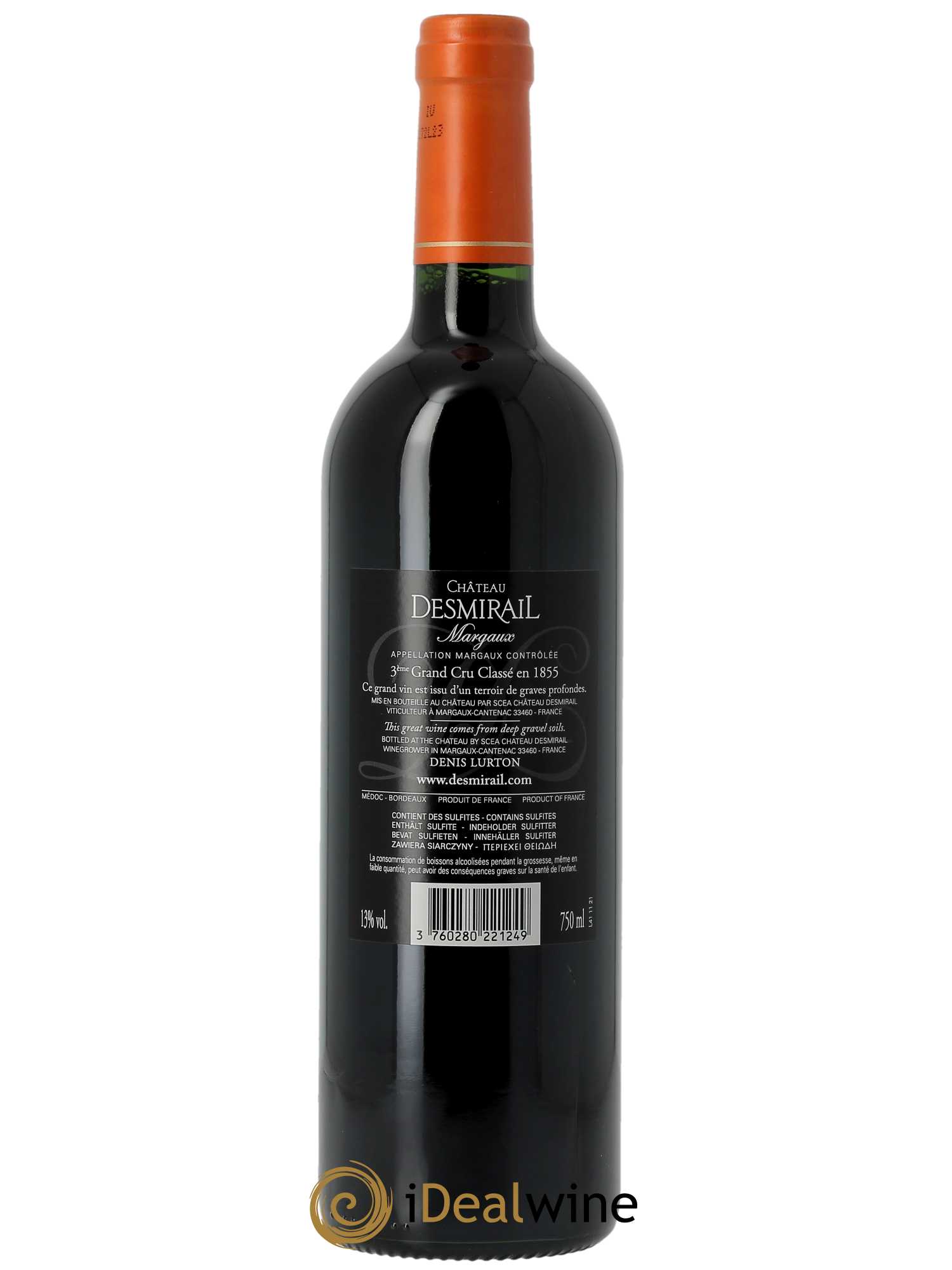 Château Desmirail 3ème Grand Cru Classé (CBO à partir de 6 bts) 2021 - Lot de 1 Bouteille