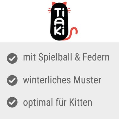 TIAKI Weihnachtstunnel für Katzen