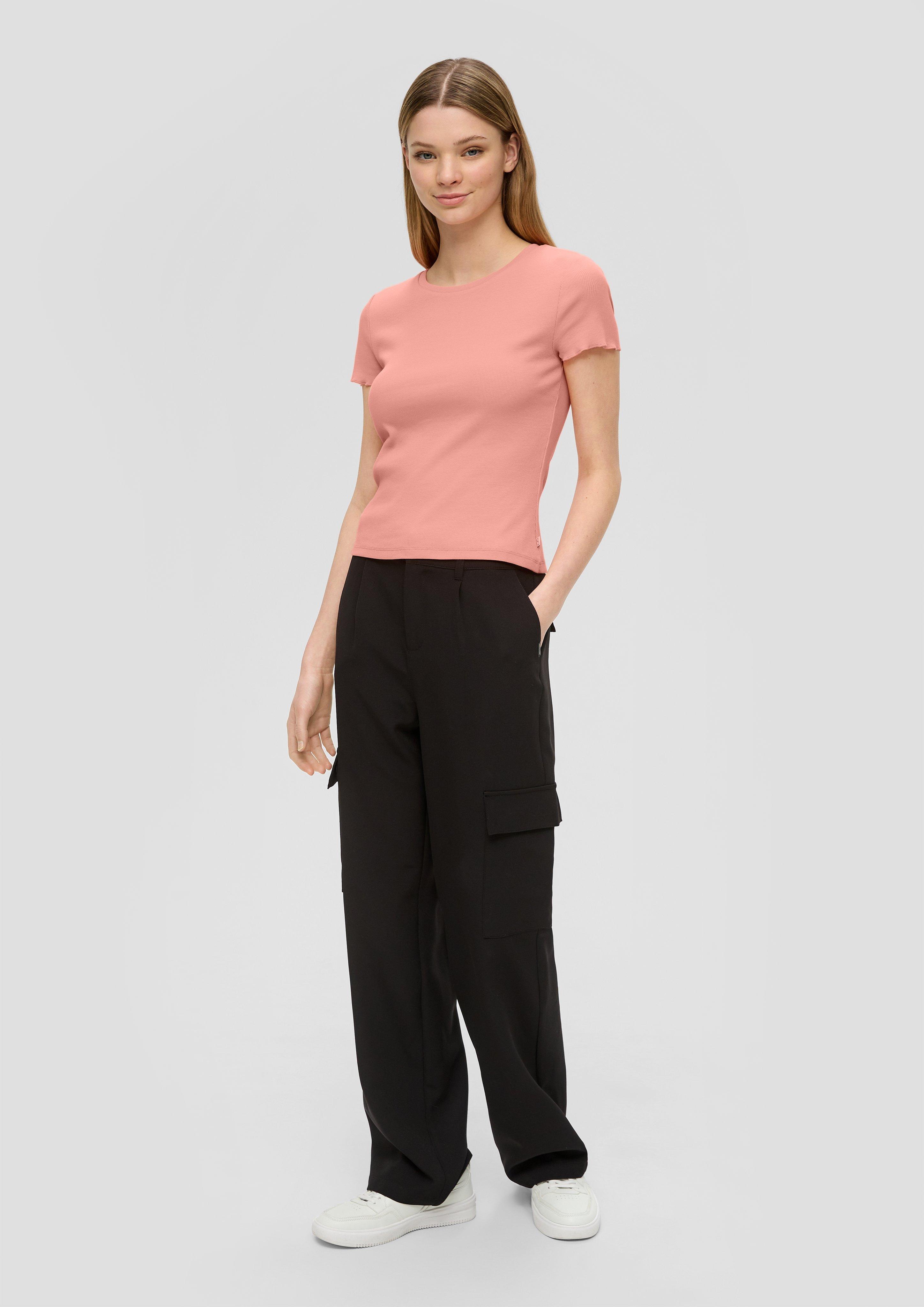 Cropped Top mit Rippstruktur  2141204-2108
