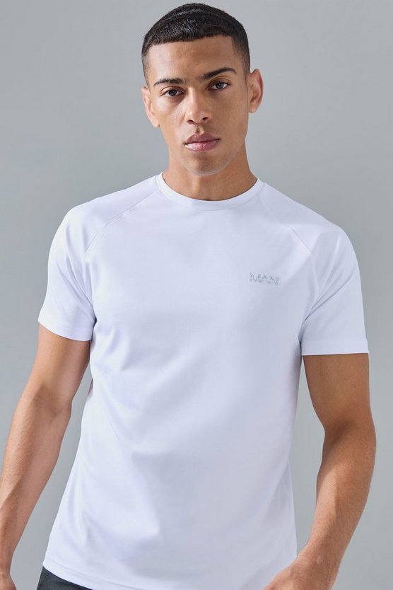 Man Active Camouflage Raglan Performance T-Shirt
