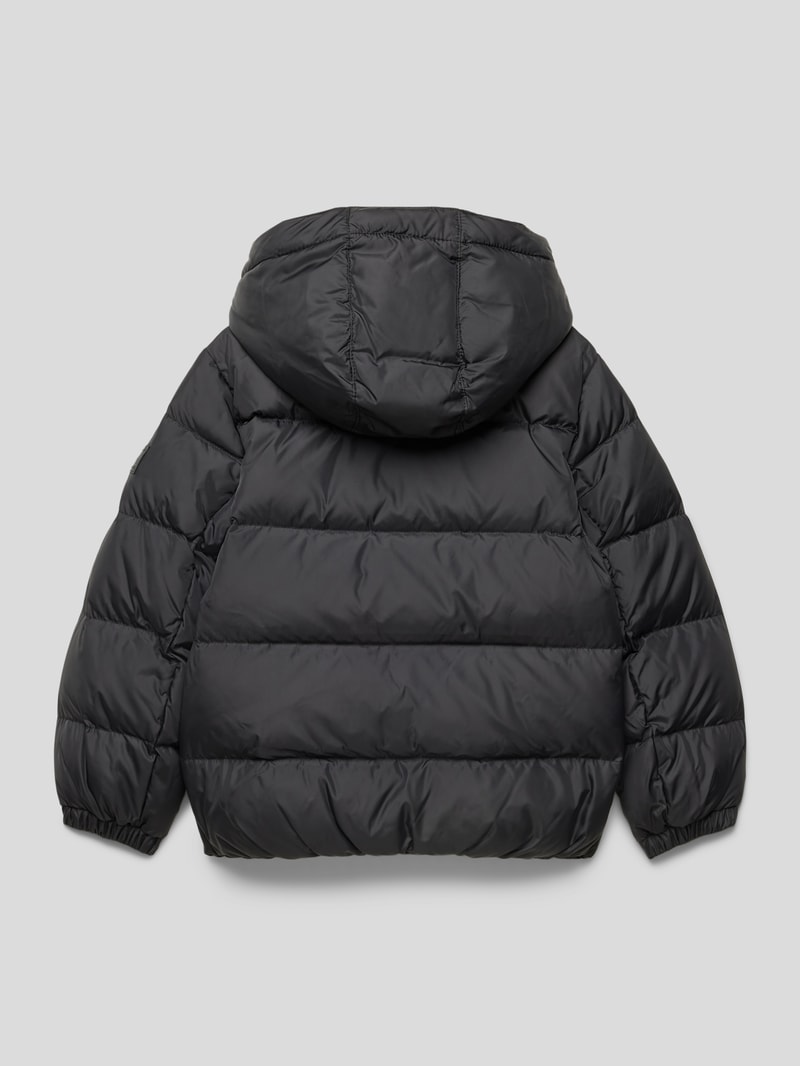 Steppjacke mit Label-Details Modell 'ESSENTIAL' in schwarz