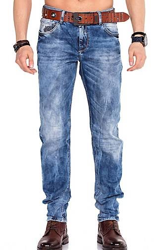 Cipo & Baxx Jeanshose im Regular Fit-Schnitt mit integriertem Gürtel