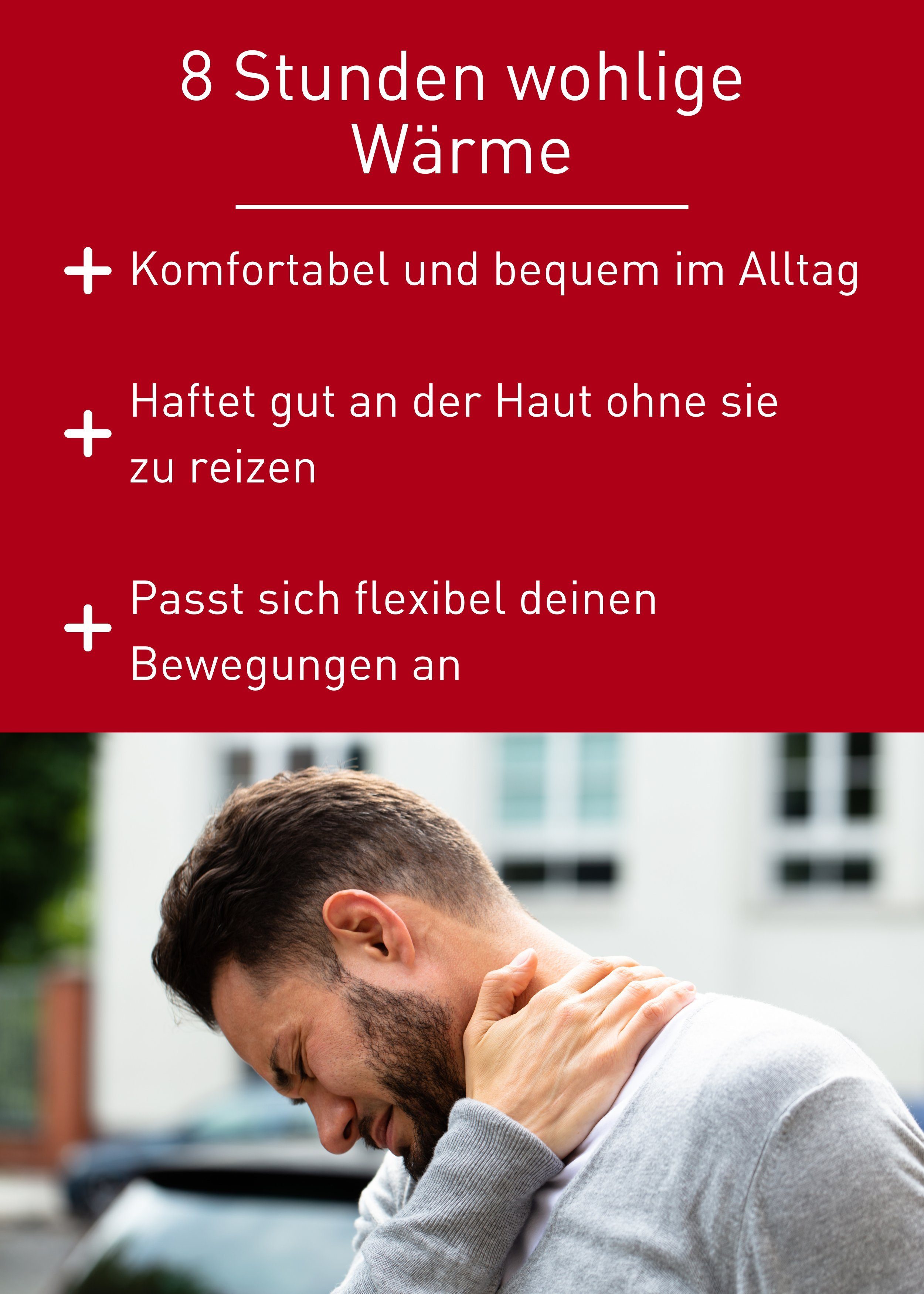 N1 Healthcare Wärmepflaster für Schulter & Nacken (4 St), 8 Stunden wohltuende Wärme