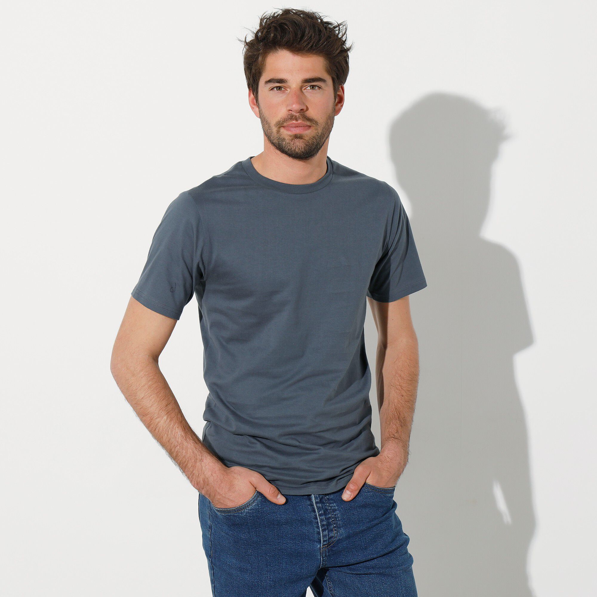 T-shirt col rond manches courtes