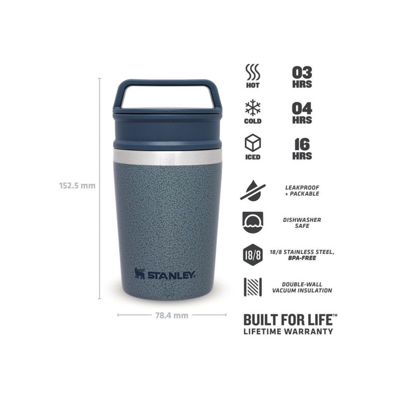 Stanley Adventure Shortstack Travel Mug 8oz\/230ml Hammertone Ice