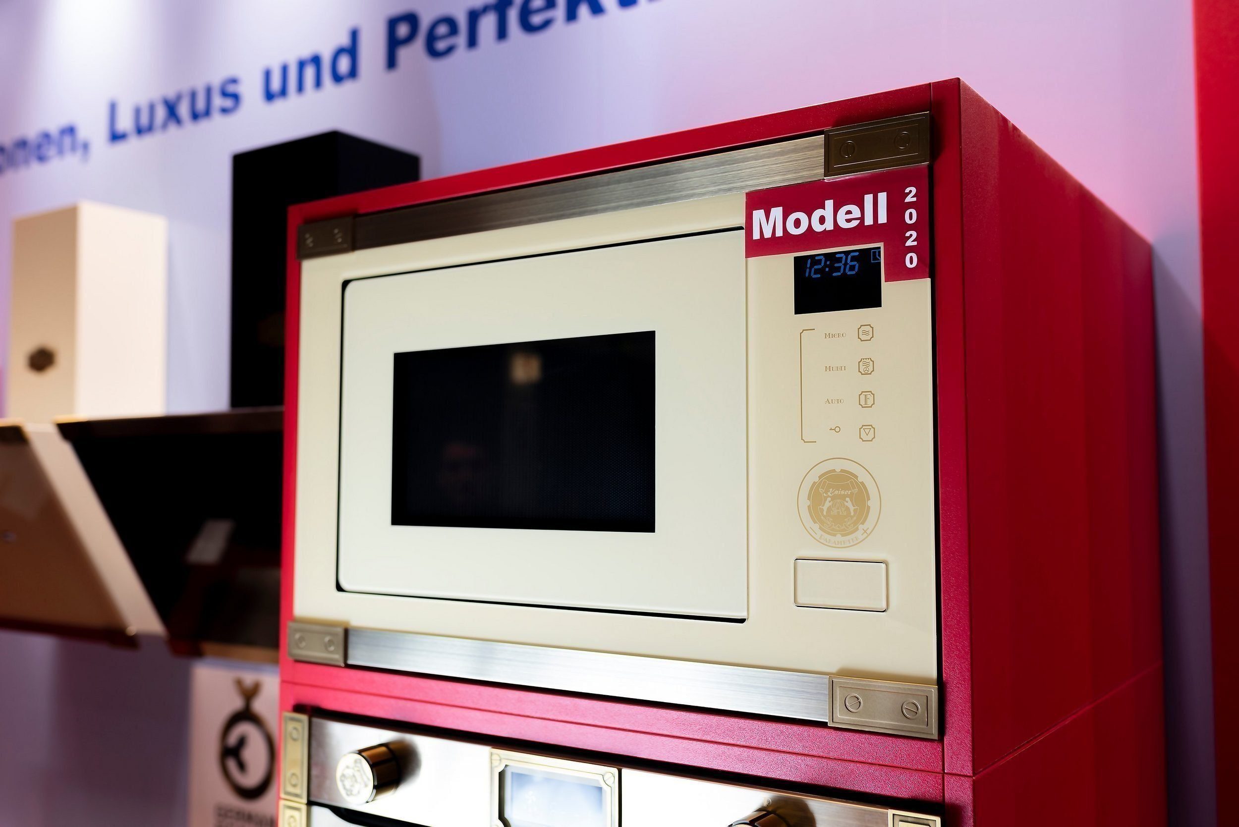 Kaiser Küchengeräte Einbau-Mikrowelle EM 2545 ElfAD, Einbau-Mikrowelle, 25 l, Retro MIkrowell, 60cm