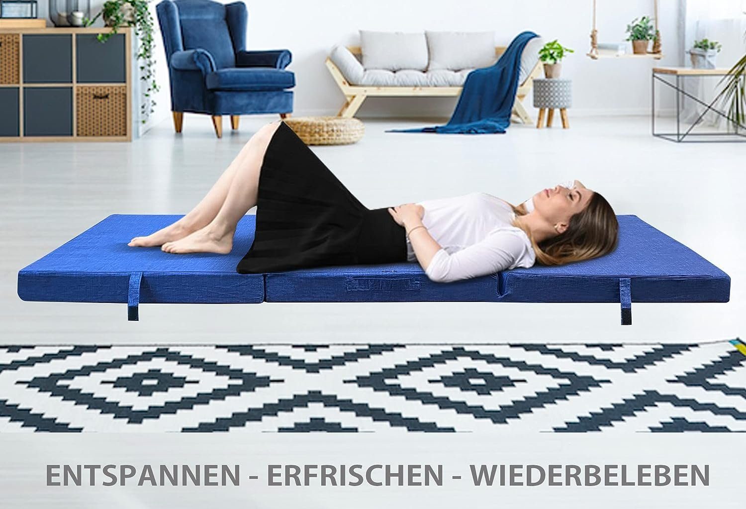 Klappmatratze Klappmatratze 3-teilige–Matratze für Reisebett, Gästematratze, HIGH LIVING