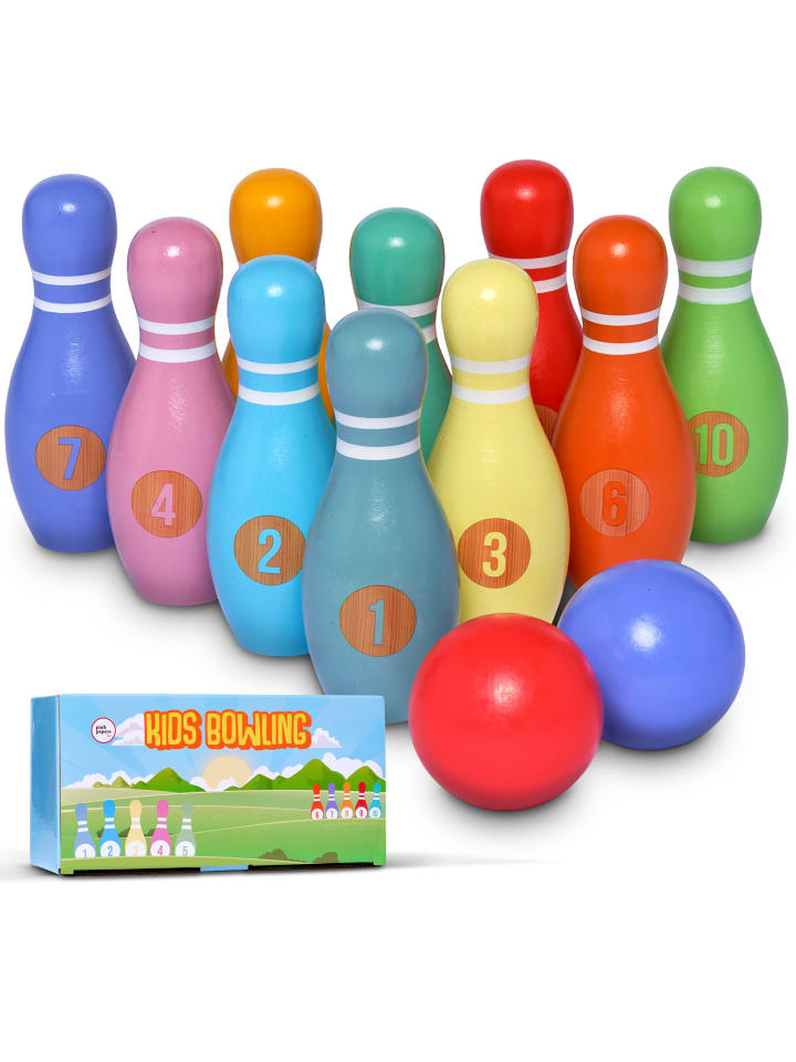 Pink Papaya Kegelspiel für Kinder 