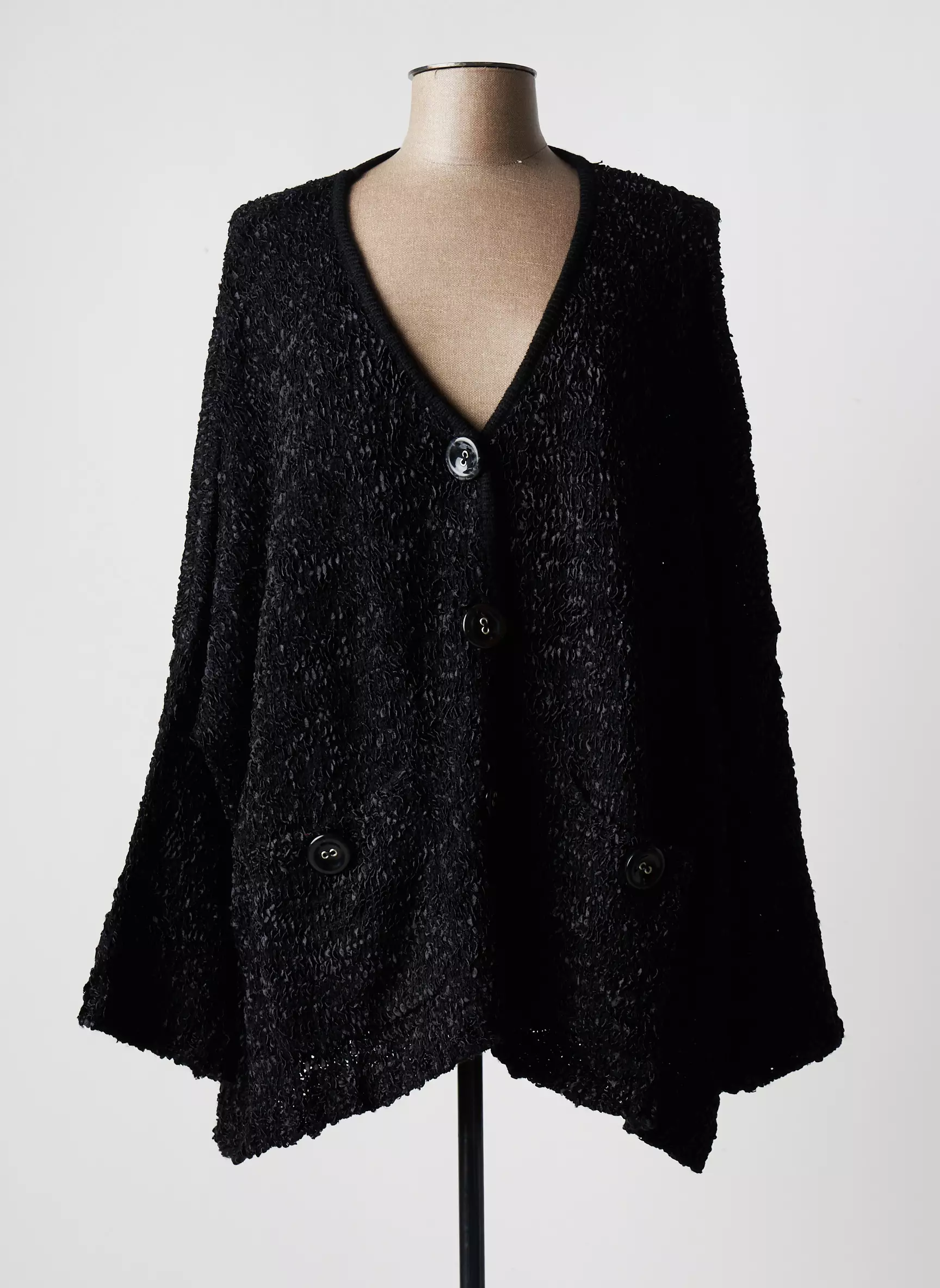 Purplerose Cardigans Femme couleur noir