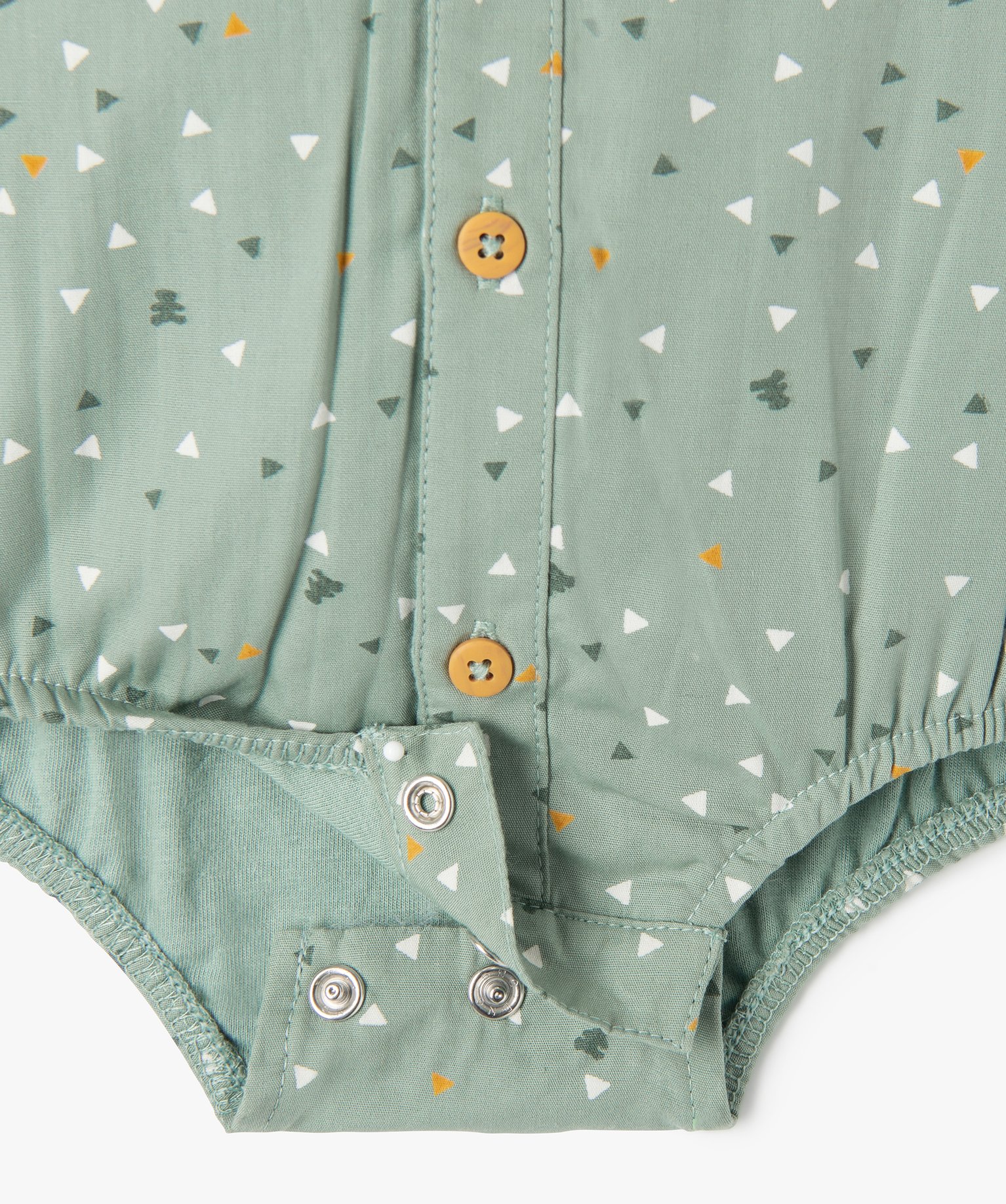 Combishort bébé sans manches à petits motifs - LuluCastag... ecru | GEMO