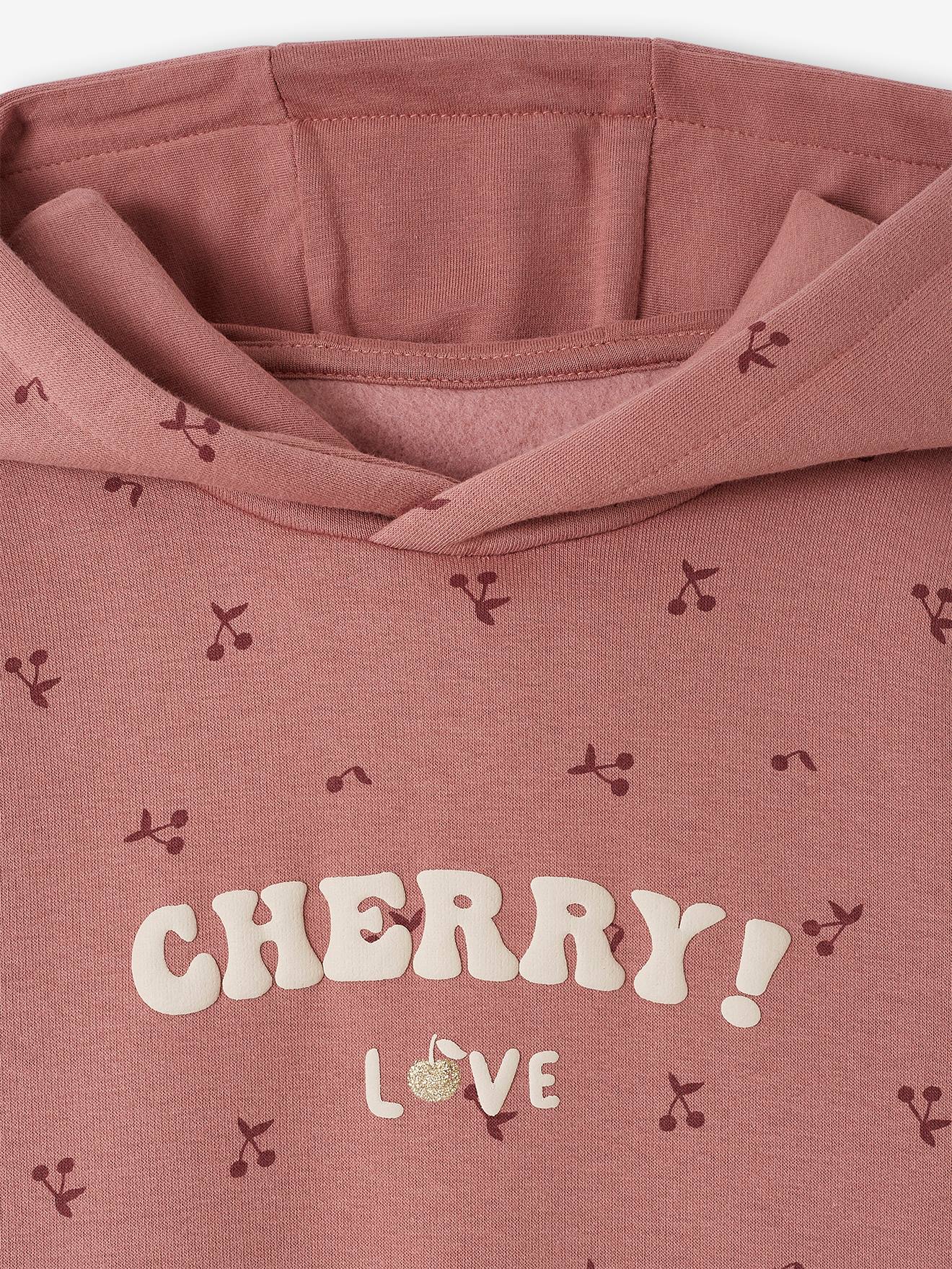 Vertbaudet Mädchen Sweatkleid mit Kapuze - grün