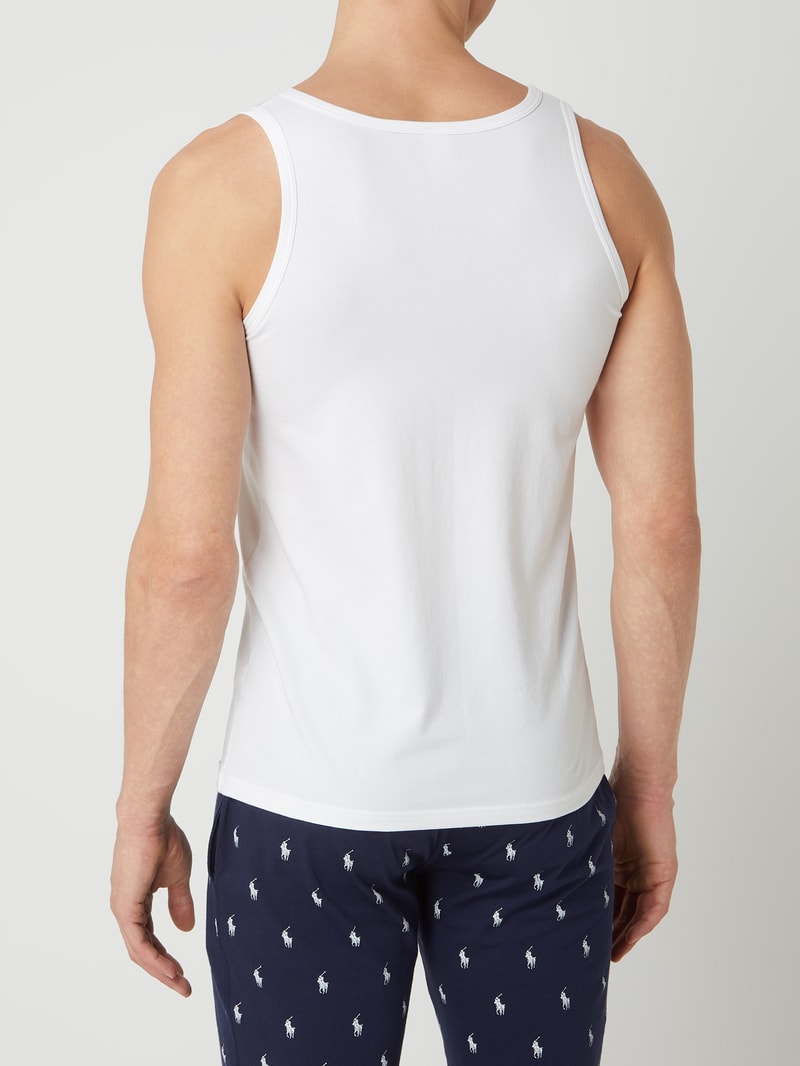 Tanktop mit Stretch-Anteil im 2er-Pack in weiß