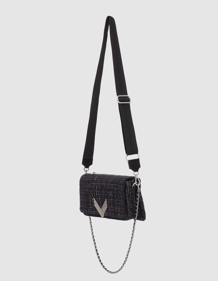 Le 111 CROSBY STREET noir façon tweed Femme