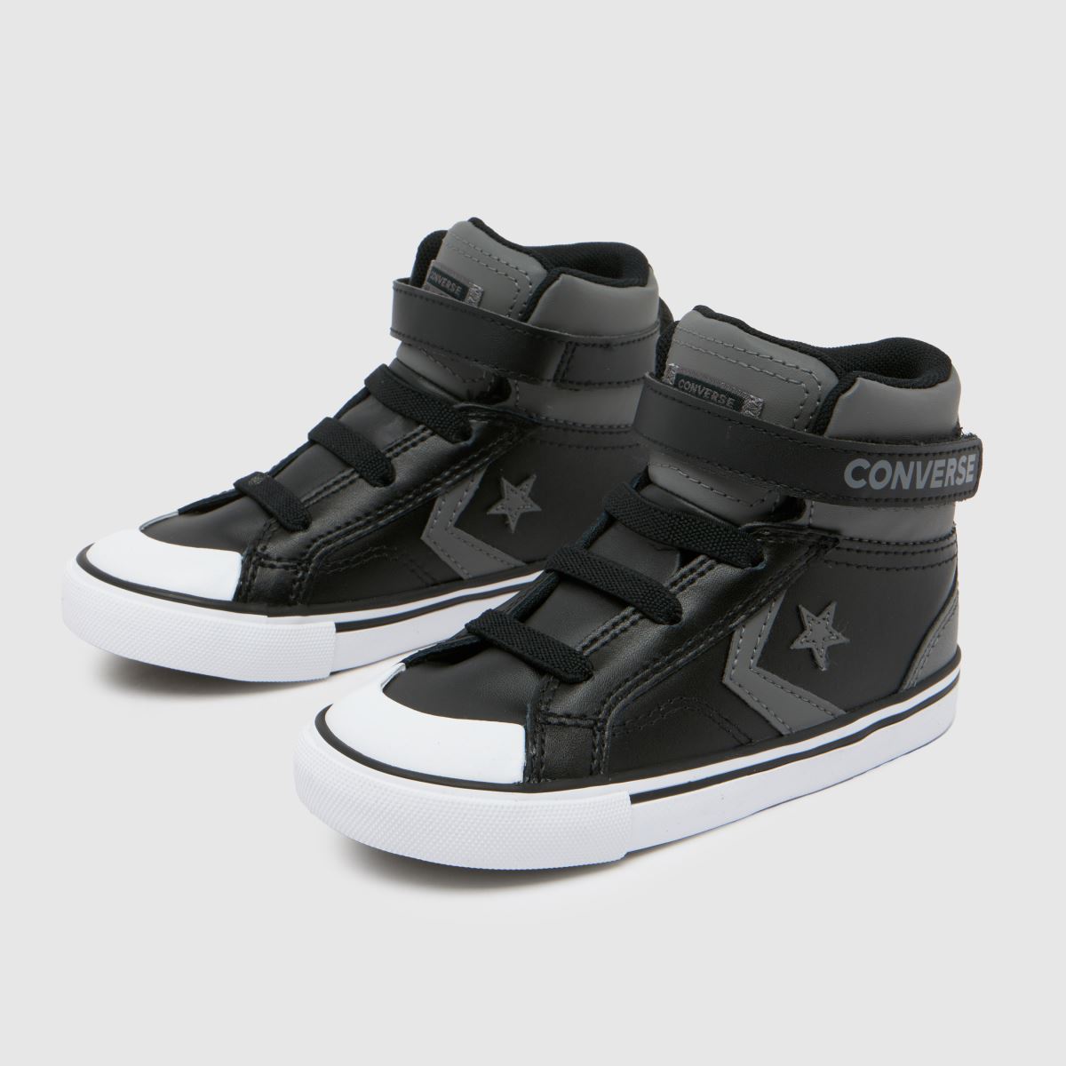 Converse szürke és fekete Pro Blaze Easy On fiús kisgyermek tornacipő
