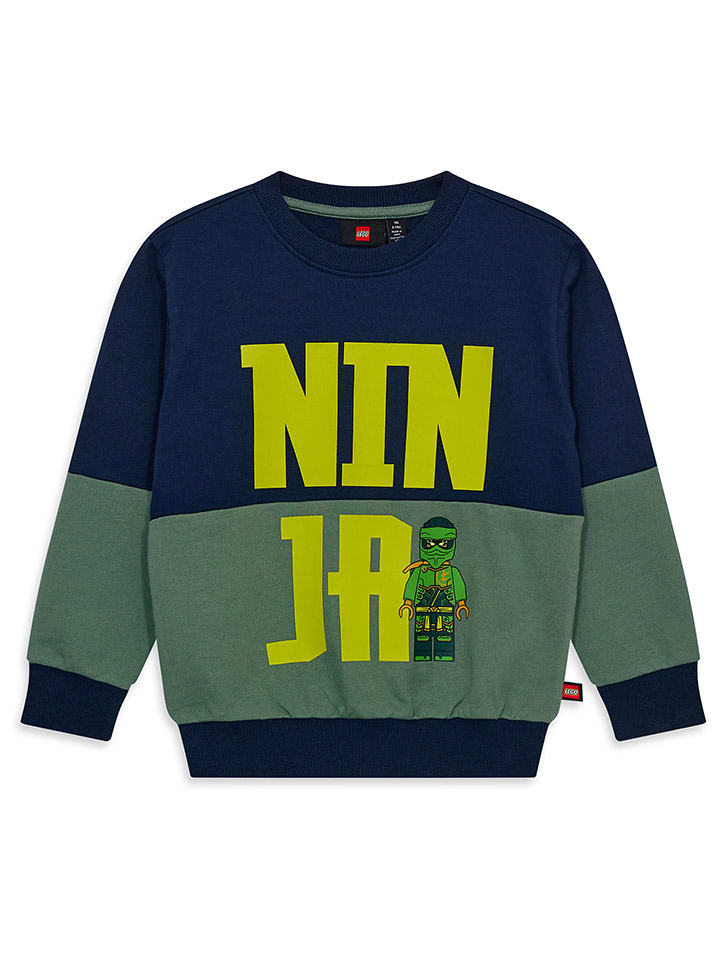 LEGO Sweatshirt in Dunkelblau/ Grün günstig kaufen