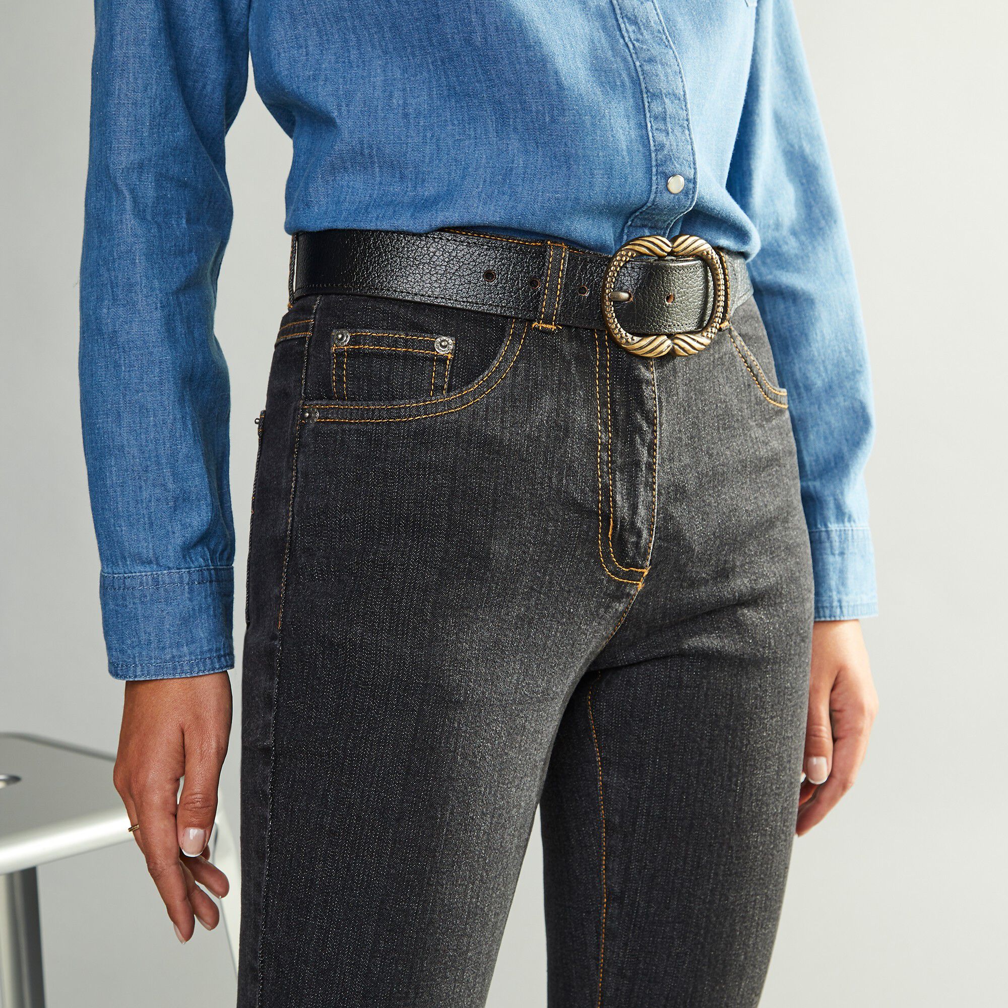 Jean coupe droite stretch